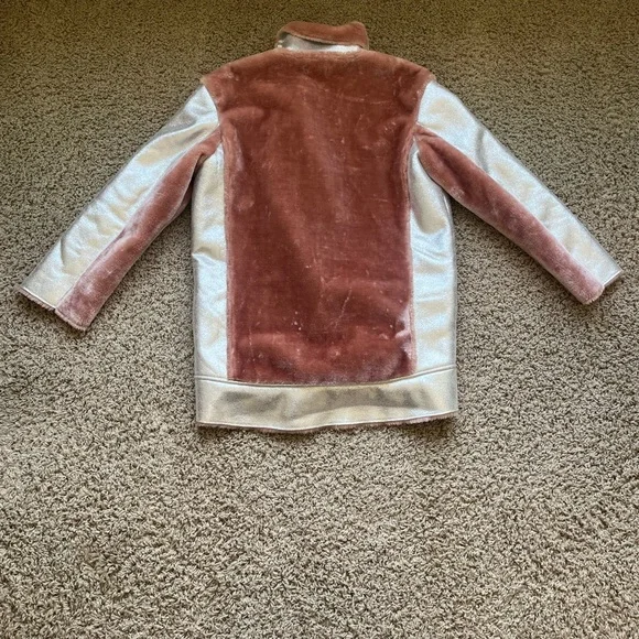 Pink and silver faux fur Topshop jacket - Picture 4 of 4